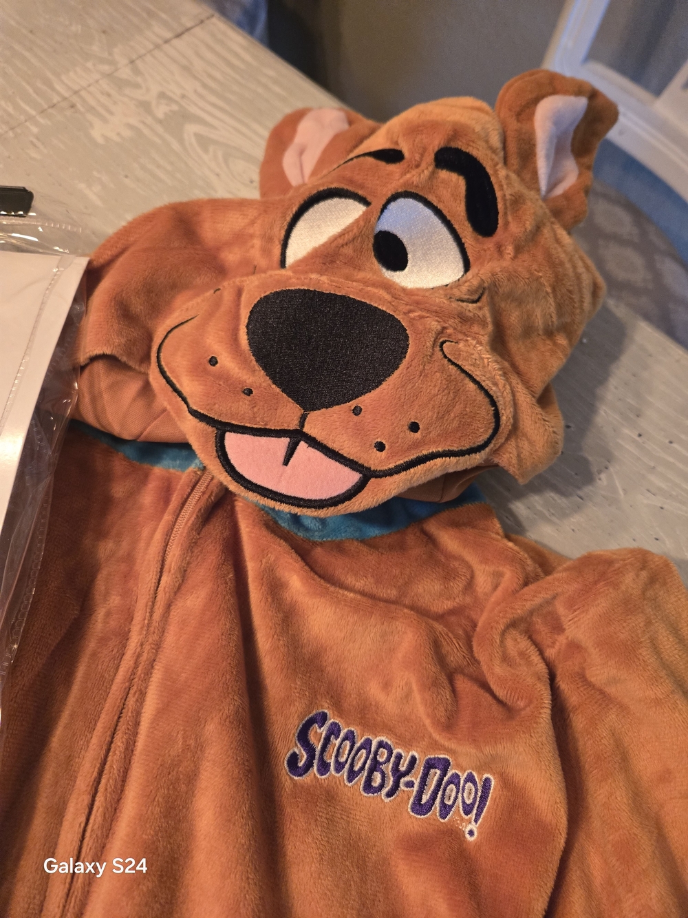 Spirit Scooby-Doo Plush Jumpsuit Costume Adult Sm/md - Picture 2 of 5